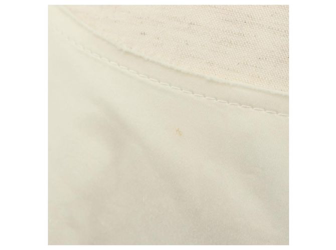 Miu Miu Mono de algodón blanco Auth 152442 - vista 7