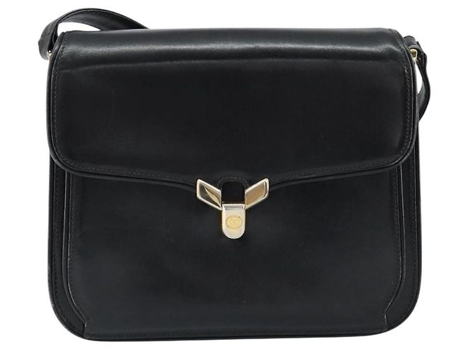 Gucci Borsa a Spalla in Pelle Nera e Oro Auth ep11854 Nero D'oro - vista 13