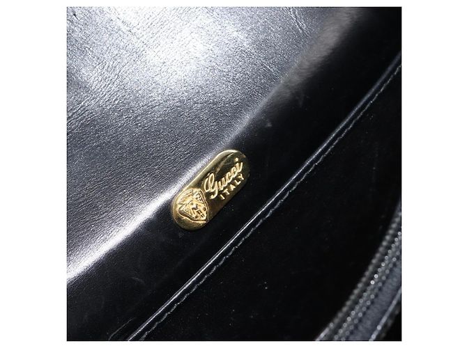 Gucci Borsa a Spalla in Pelle Nera e Oro Auth ep11854 Nero D'oro - vista 21