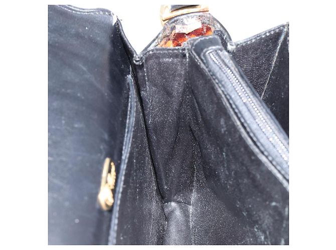 Gucci Borsa a Spalla in Pelle Nera e Oro Auth ep11854 Nero D'oro - vista 22