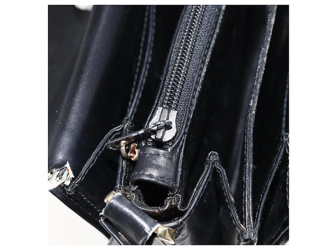 Gucci Borsa a Spalla in Pelle Nera e Oro Auth ep11854 Nero D'oro - vista 24
