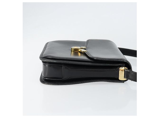 Gucci Borsa a Spalla in Pelle Nera e Oro Auth ep11854 Nero D'oro - vista 3