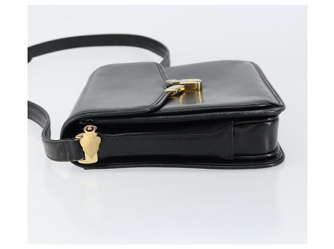 Gucci Borsa a Spalla in Pelle Nera e Oro Auth ep11854 Nero D'oro - vista 4