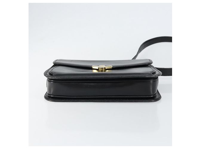 Gucci Borsa a Spalla in Pelle Nera e Oro Auth ep11854 Nero D'oro - vista 5