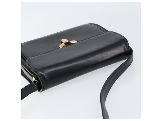 Gucci Borsa a Spalla in Pelle Nera e Oro Auth ep11854 Nero D'oro - vista 6