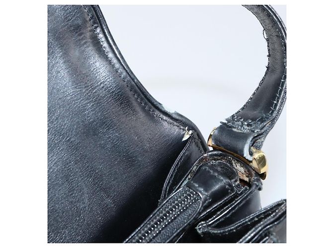 Gucci Borsa a Spalla in Pelle Nera e Oro Auth ep11854 Nero D'oro - vista 9