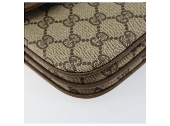 Gucci Borsa a Spalla GG Supreme PVC Beige Oro 004 106 0024 Auth 152353 D'oro - vista 14