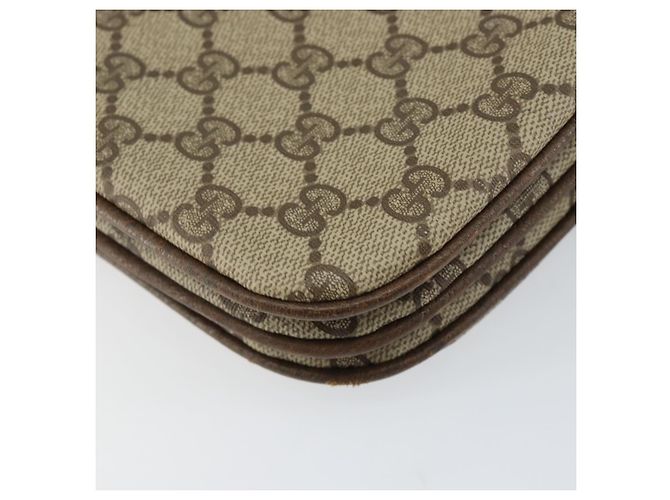 Gucci Borsa a Spalla GG Supreme PVC Beige Oro 004 106 0024 Auth 152353 D'oro - vista 16