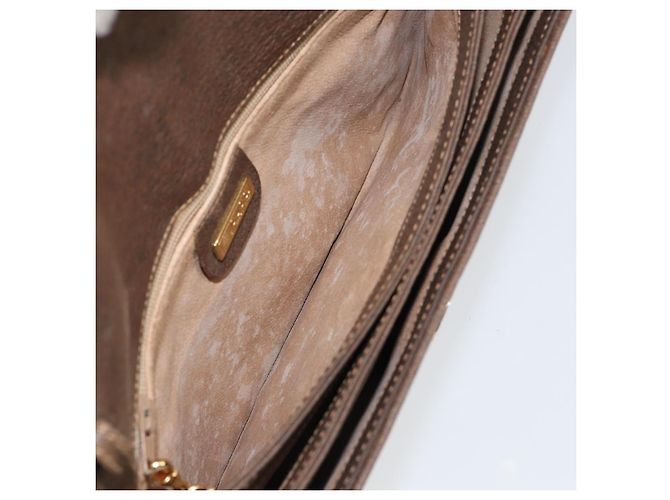 Gucci Borsa a Spalla GG Supreme PVC Beige Oro 004 106 0024 Auth 152353 D'oro - vista 21