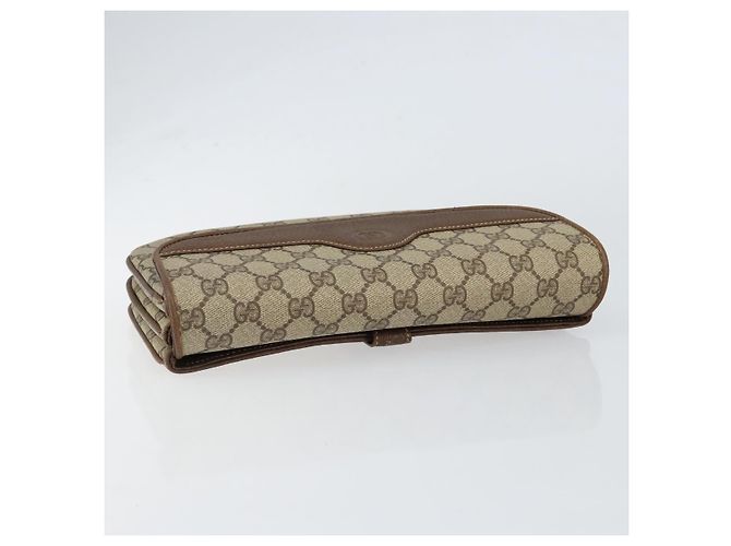 Gucci Borsa a Spalla GG Supreme PVC Beige Oro 004 106 0024 Auth 152353 D'oro - vista 5