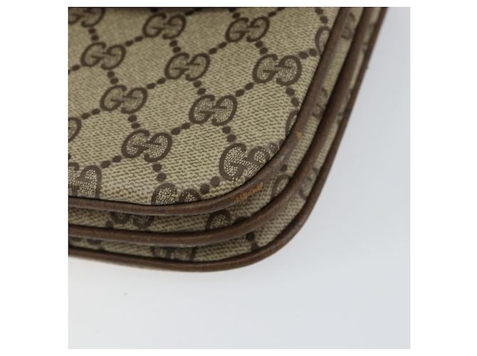 Gucci Borsa a Spalla GG Supreme PVC Beige Oro 004 106 0024 Auth 152353 D'oro - vista 7