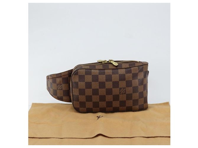 LOUIS VUITTON Borsa a Spalla Geronimos Damier Ebene N51994 LV Auth 149566 - vista 12