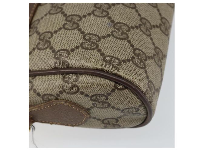 Bolsa Sherry Line GG Supreme Web da GUCCI em PVC bege e vermelho 56 02 087 Auth 151921 - vista 14