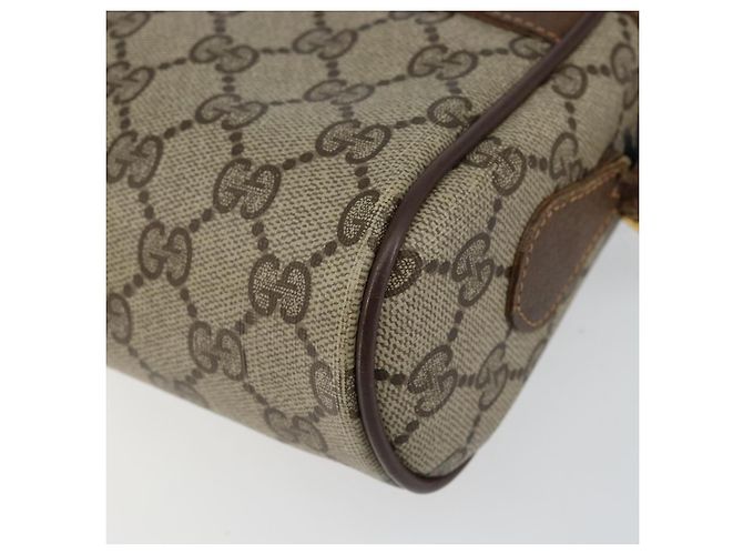 Bolsa Sherry Line GG Supreme Web da GUCCI em PVC bege e vermelho 56 02 087 Auth 151921 - vista 9