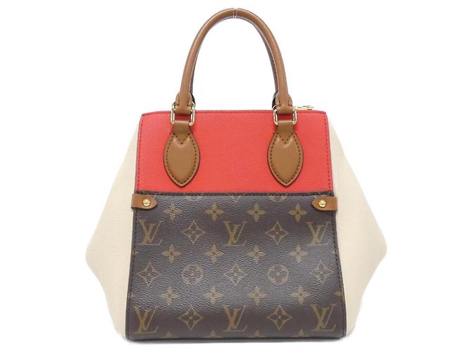 Borsa Louis Vuitton Monogram Fold Tote PM M45389 Nero Crudo Fuschia - vista 2