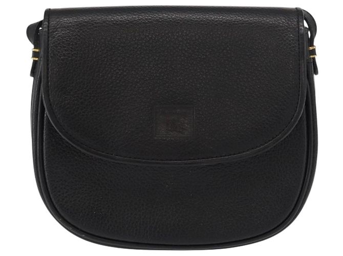 Autre Marque Borsa a Spalla Burberrys in Pelle Nera e Oro Auth ep11908 Nero D'oro - vista 13