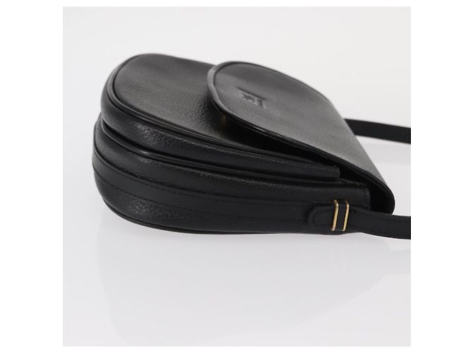 Autre Marque Borsa a Spalla Burberrys in Pelle Nera e Oro Auth ep11908 Nero D'oro - vista 3