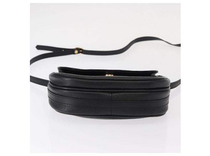 Autre Marque Borsa a Spalla Burberrys in Pelle Nera e Oro Auth ep11908 Nero D'oro - vista 5