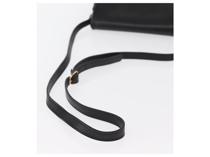 Autre Marque Borsa a Spalla Burberrys in Pelle Nera e Oro Auth ep11908 Nero D'oro - vista 7