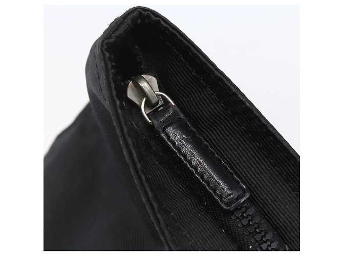 Borsa a mano FENDI in nylon nero Auth ep11928 - vista 10