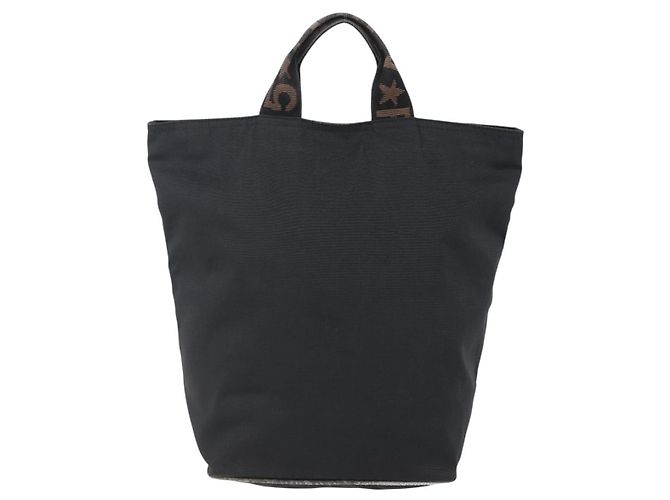 Borsa a mano FENDI in nylon nero Auth ep11928 - vista 2