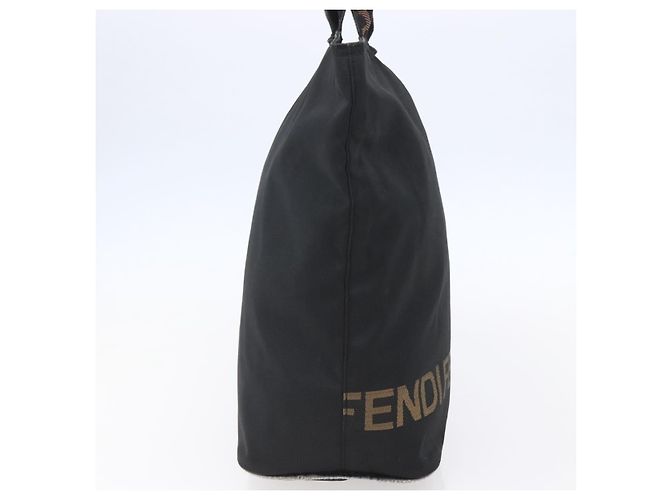 Borsa a mano FENDI in nylon nero Auth ep11928 - vista 3