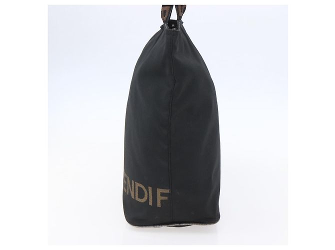 Borsa a mano FENDI in nylon nero Auth ep11928 - vista 4