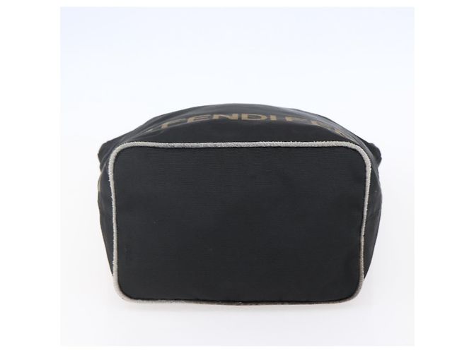 Borsa a mano FENDI in nylon nero Auth ep11928 - vista 5