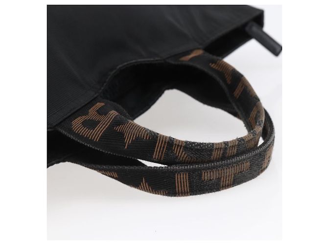 Borsa a mano FENDI in nylon nero Auth ep11928 - vista 7