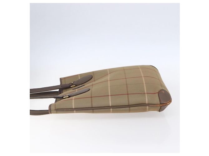Autre Marque Borsa Tote Nova Check in tela beige e oro Auth mr1554 di Burberrys D'oro - vista 3