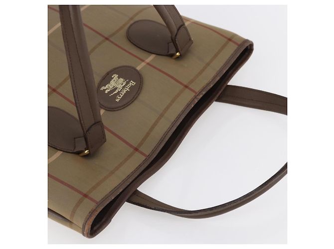 Autre Marque Borsa Tote Nova Check in tela beige e oro Auth mr1554 di Burberrys D'oro - vista 6