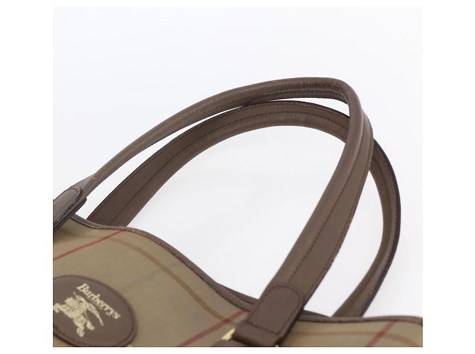 Autre Marque Borsa Tote Nova Check in tela beige e oro Auth mr1554 di Burberrys D'oro - vista 8