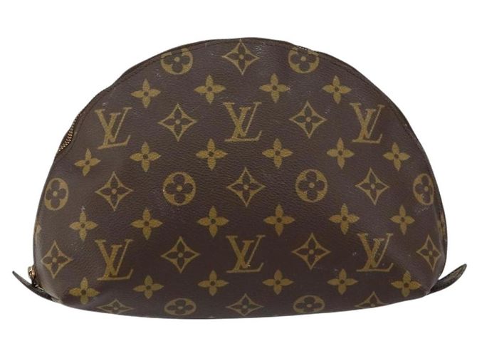 LOUIS VUITTON Trousse Demi Ronde Monogram Pouch Cosmétique M47520 LV Auth 152763 Monogramme - vue 13