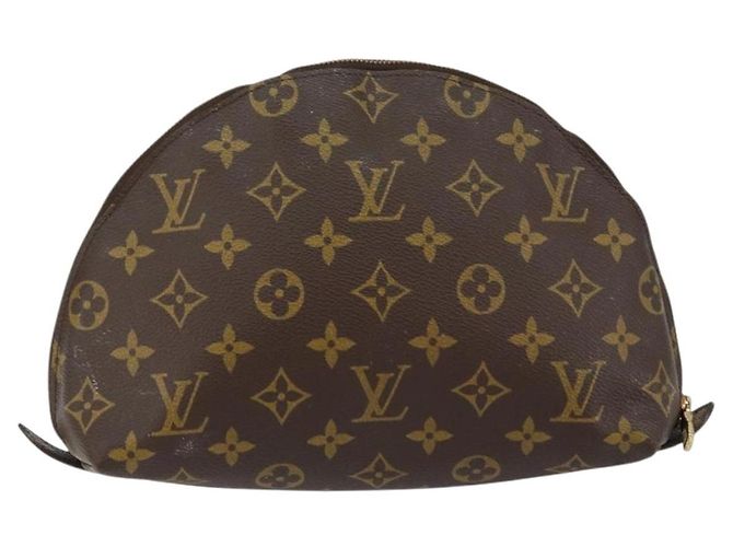 LOUIS VUITTON Trousse Demi Ronde Monogram Pouch Cosmétique M47520 LV Auth 152763 Monogramme - vue 2