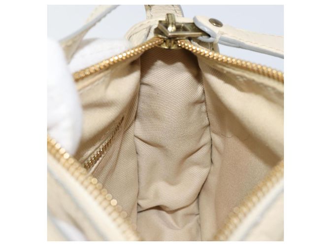 Chloé Borsa a Mano Chloe in Pelle Bianca e Oro Auth BA7569 Bianco D'oro - vista 18
