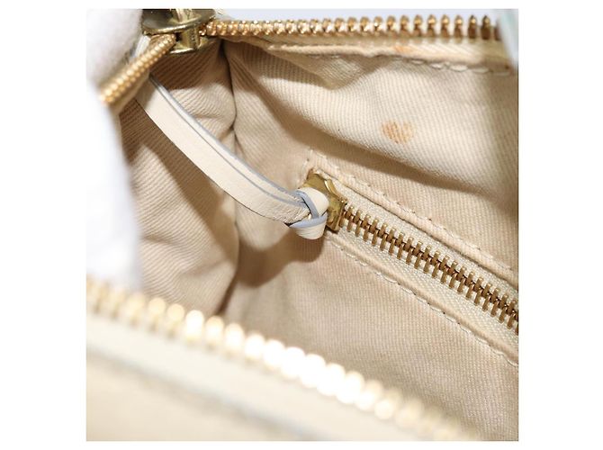 Chloé Borsa a Mano Chloe in Pelle Bianca e Oro Auth BA7569 Bianco D'oro - vista 20