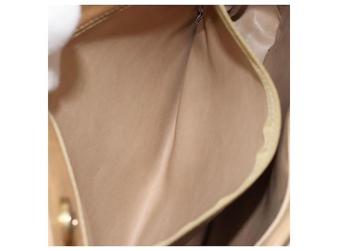 Borsa a Spalla CHANEL in Pelle di Agnello Beige Oro CC Auth BA7752 D'oro - vista 11