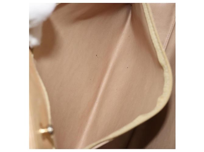 Borsa a Spalla CHANEL in Pelle di Agnello Beige Oro CC Auth BA7752 D'oro - vista 21