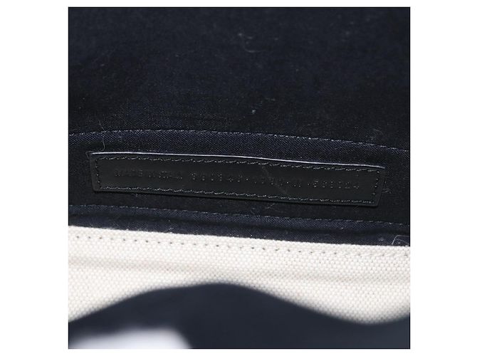 Balenciaga Borsa a mano Cabas Navy in tela 2 in 1 Bianco Nero 390346 Auth ep11845 - vista 10