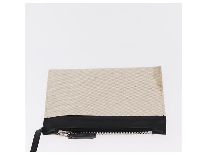 Balenciaga Borsa a mano Cabas Navy in tela 2 in 1 Bianco Nero 390346 Auth ep11845 - vista 23