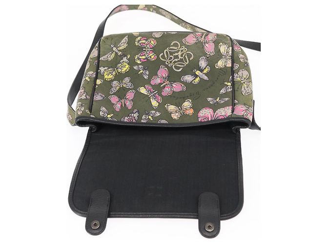 Borsa a Spalla LOEWE in Pelle Verde Auth 153985 - vista 10