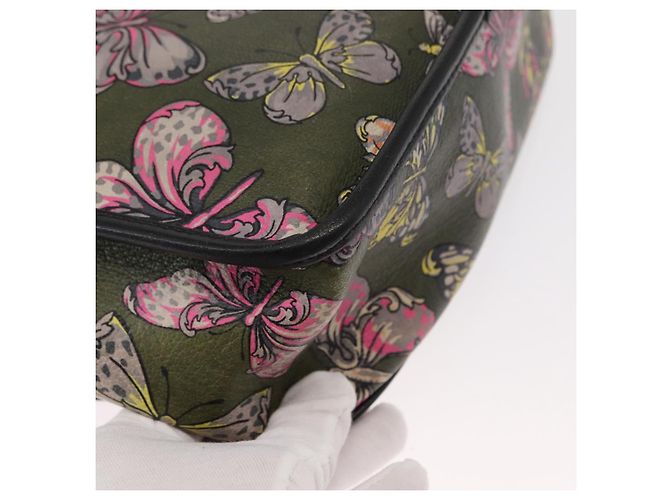 Borsa a Spalla LOEWE in Pelle Verde Auth 153985 - vista 15