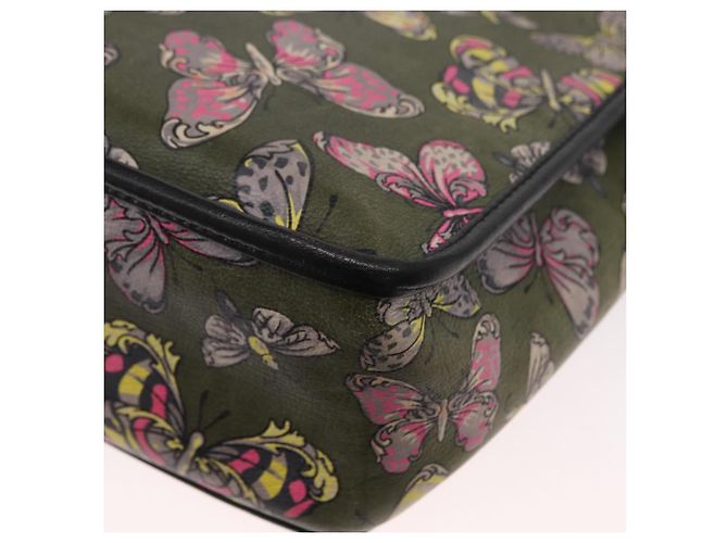Borsa a Spalla LOEWE in Pelle Verde Auth 153985 - vista 16