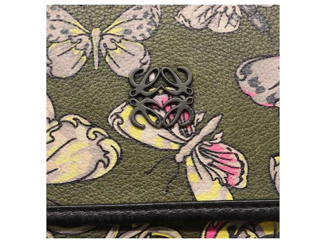 Borsa a Spalla LOEWE in Pelle Verde Auth 153985 - vista 17