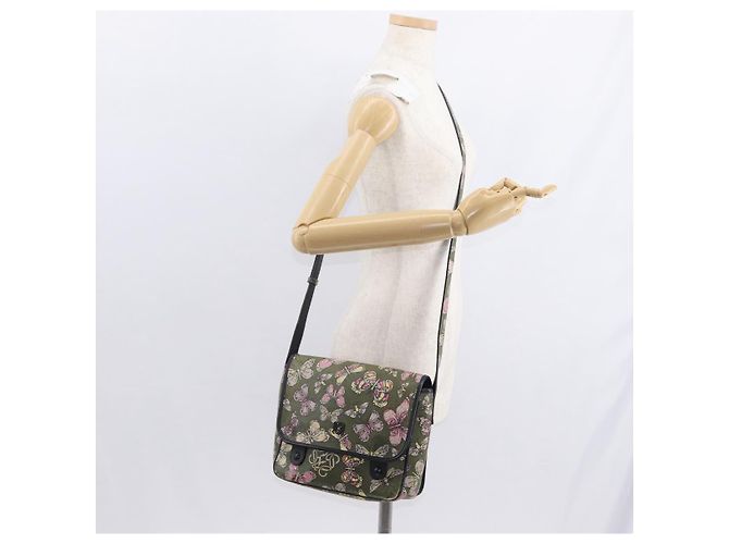 Borsa a Spalla LOEWE in Pelle Verde Auth 153985 - vista 22
