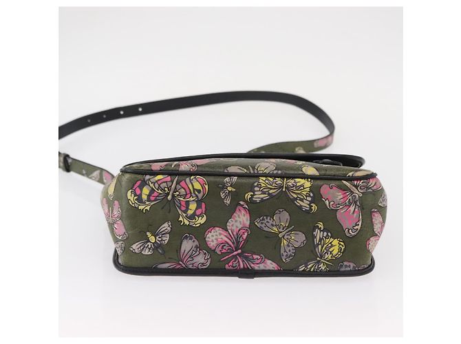 Borsa a Spalla LOEWE in Pelle Verde Auth 153985 - vista 5