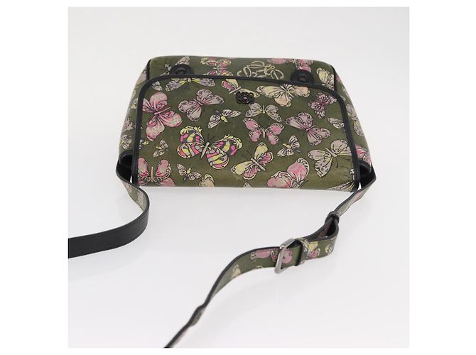 Borsa a Spalla LOEWE in Pelle Verde Auth 153985 - vista 6