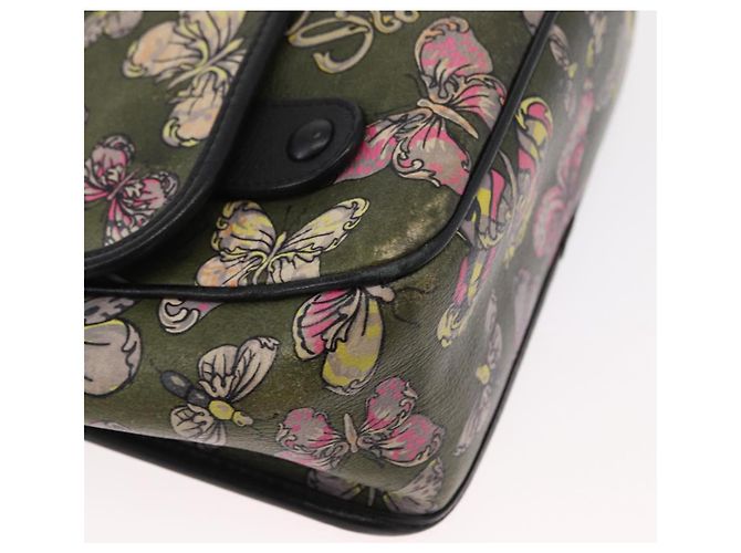 Borsa a Spalla LOEWE in Pelle Verde Auth 153985 - vista 9