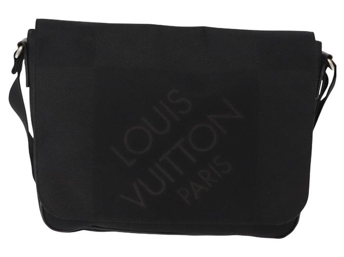 LOUIS VUITTON Borsa a Spalla Petite Message Damier Geant Nera M93618 Auth 152117 Nero - vista 13
