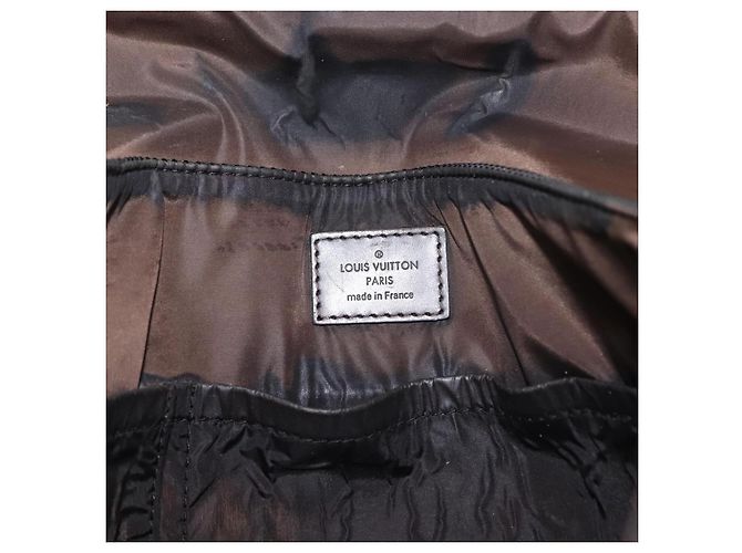 LOUIS VUITTON Borsa a Spalla Petite Message Damier Geant Nera M93618 Auth 152117 Nero - vista 20